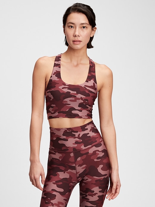 Image number 2 showing, GapFit Eclipse Racerback Longline Sports Bra