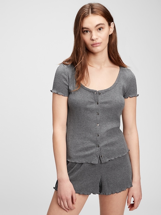 Image number 2 showing, Adult Modal Ribbed T-Shirt