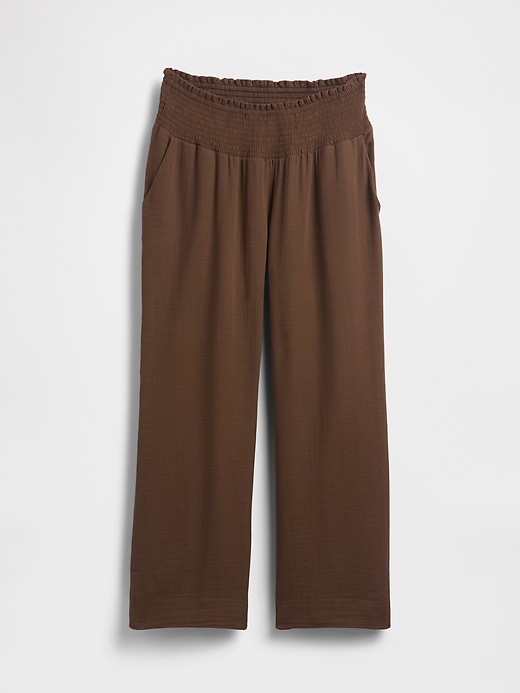 Image number 2 showing, Maternity Cotton Gauze Full Panel Pants