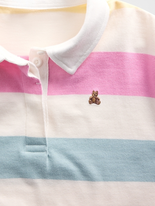 Image number 4 showing, Kids Oversized Rugby Stripe Polo Shirt