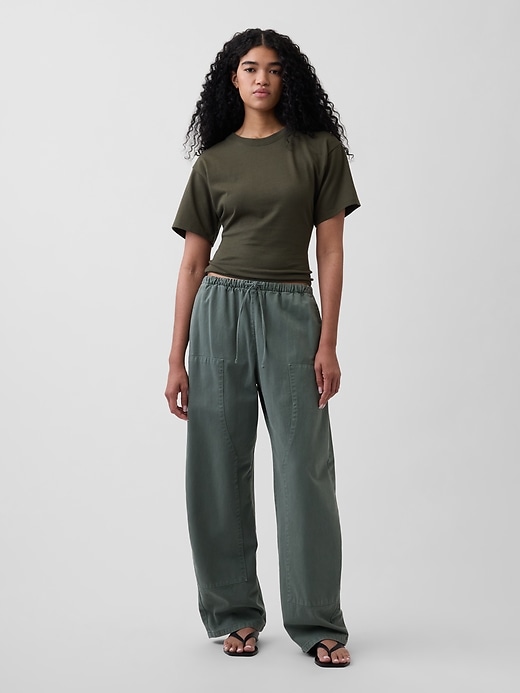 Image number 2 showing, Knit Fitted-Waist T-Shirt