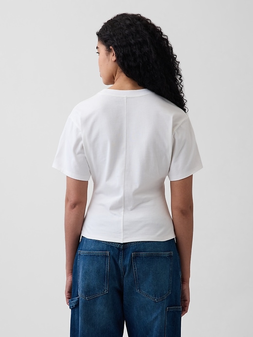Image number 3 showing, Knit Fitted-Waist T-Shirt