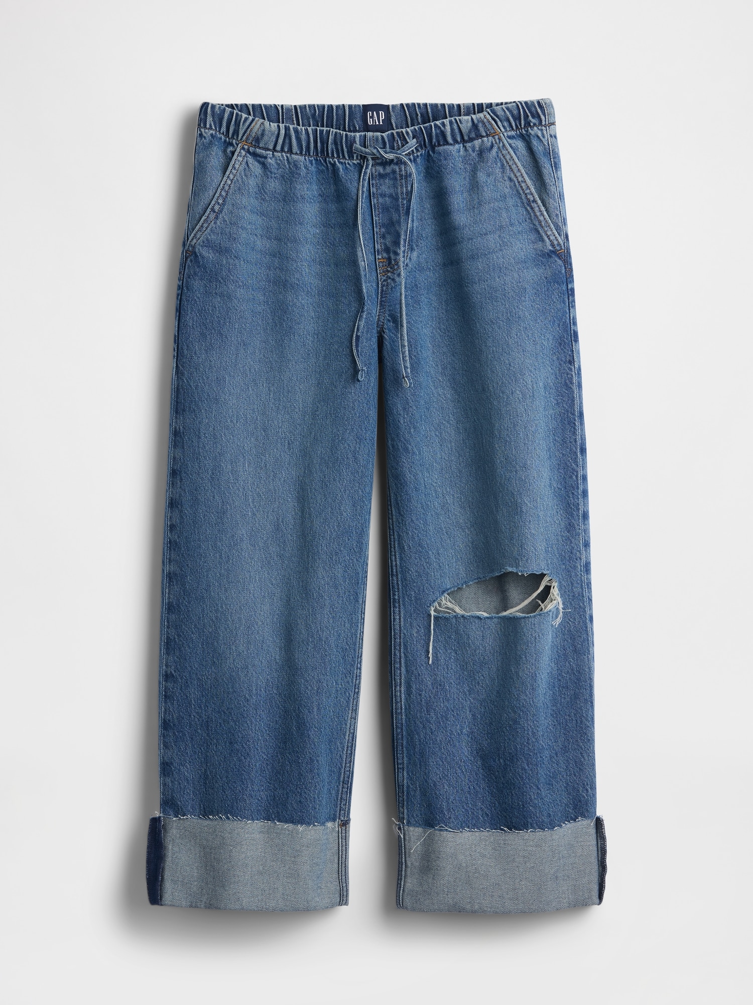 Low Rise '90s Loose Easy Crop Jeans