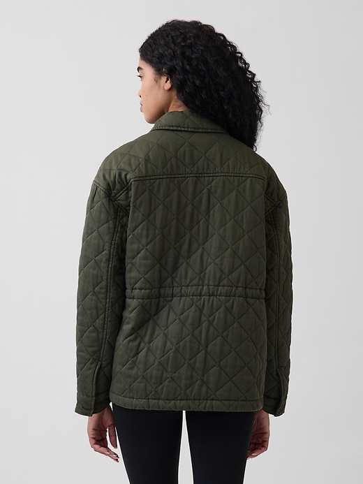 Image number 3 showing, Oversized Quilted Field Jacket