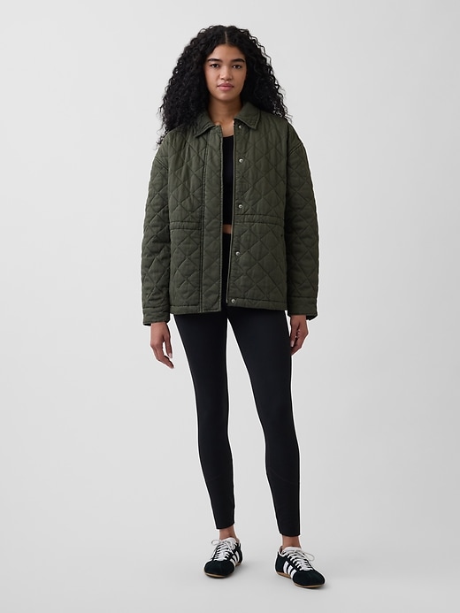 Image number 2 showing, Oversized Quilted Field Jacket