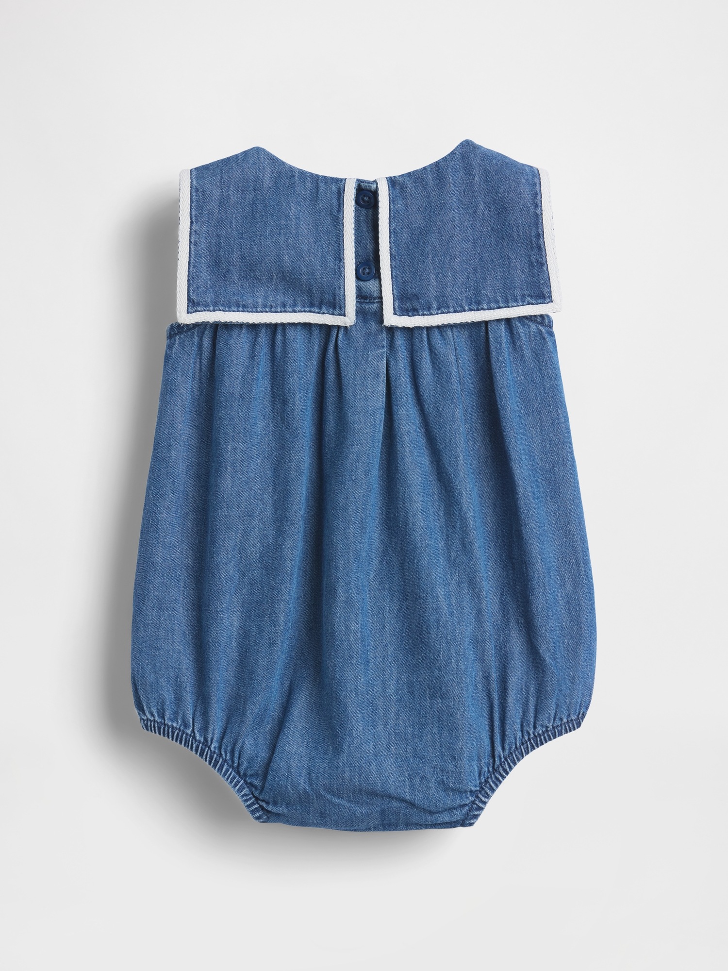 Детский джинсовый боди Gap Baby Sailor Bubble — фото 2