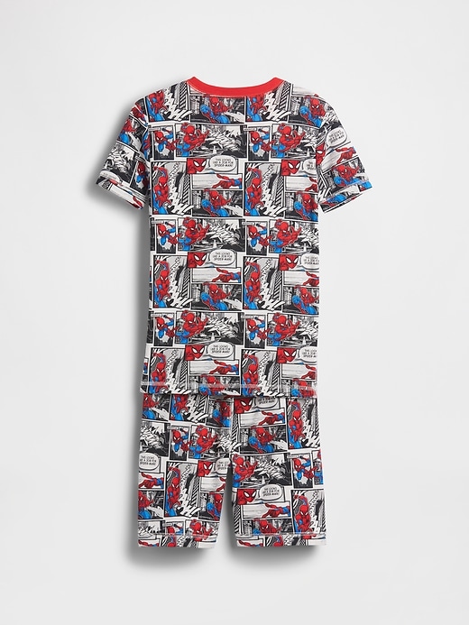 Image number 2 showing, Kids Spider-Man Organic Brushed Cotton PJ Short Set