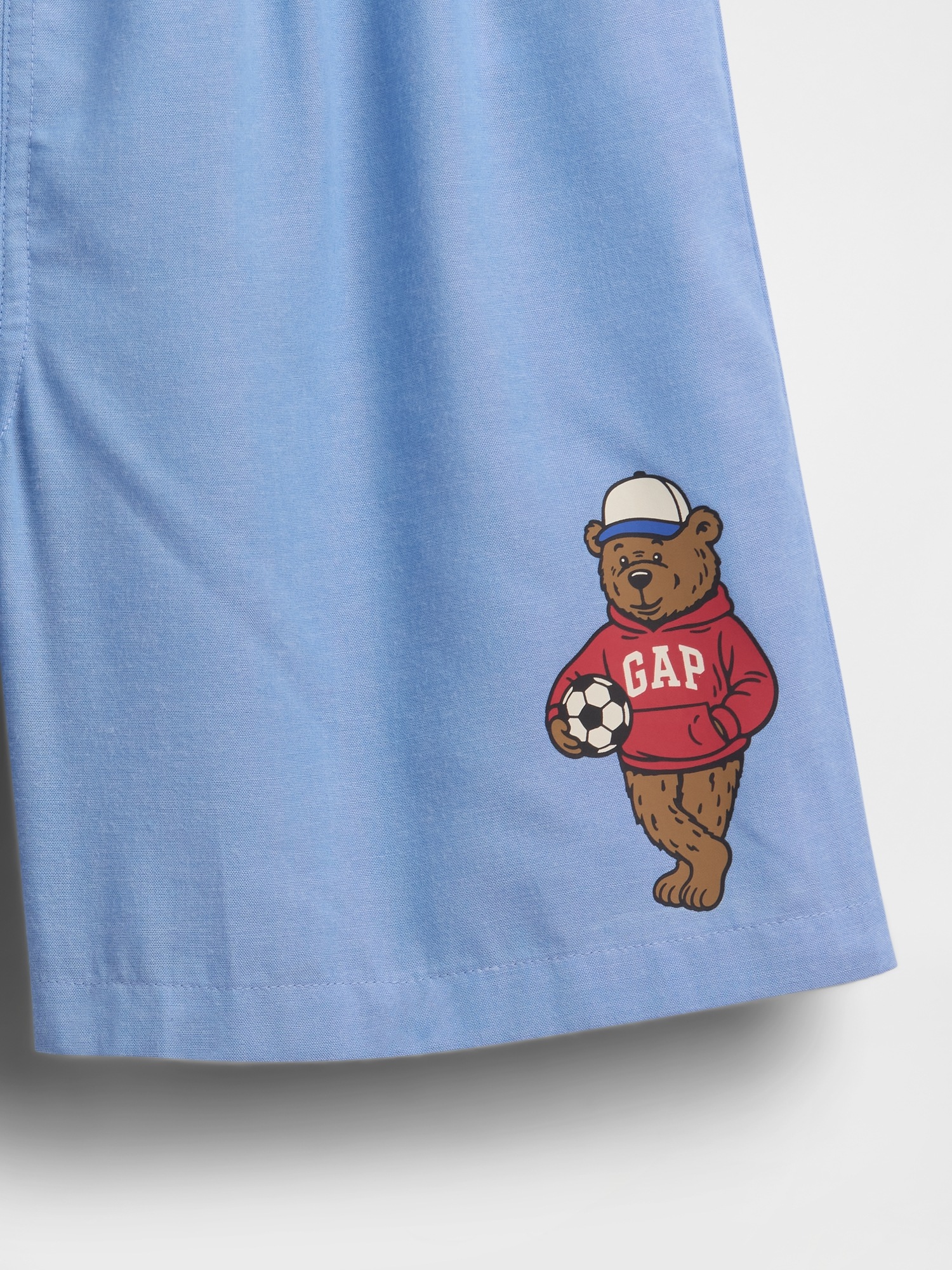 Детские шорты Gap Recycled Boxer PJ, цвет: Brannan Bear — фото 3