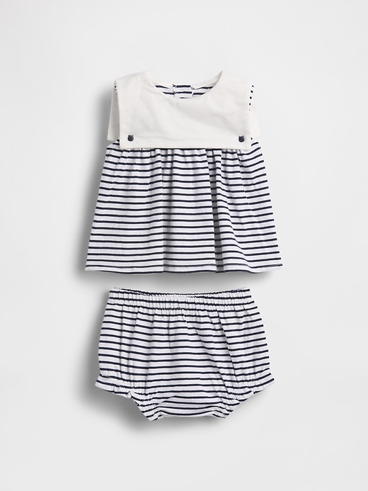Image number 3 showing, Baby Organic Cotton Sailor Outfit Set