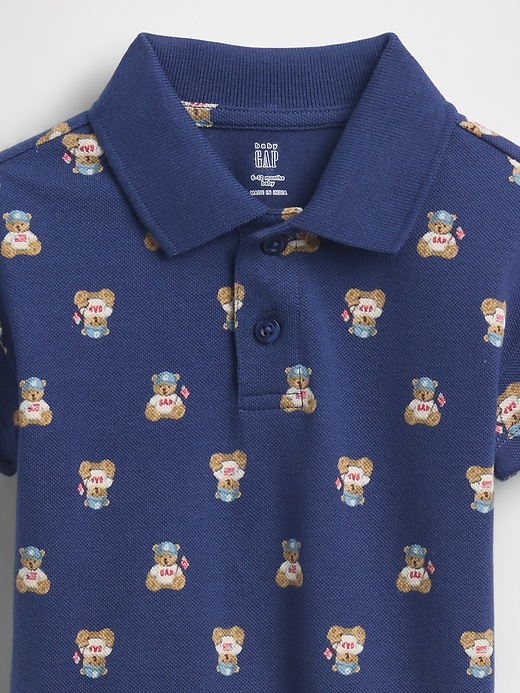 Image number 3 showing, Baby Brannan Bear Pique Polo Outfit Set