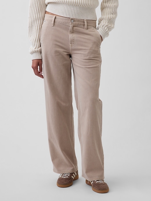 Image number 2 showing, Low Rise '90s Loose Khakis