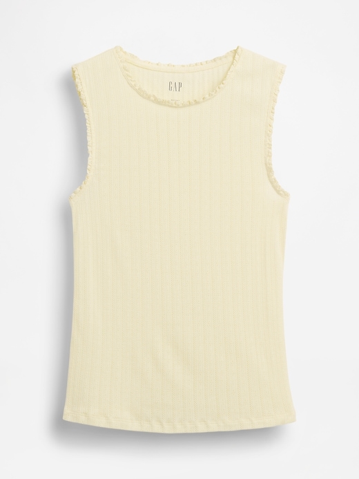 Image number 5 showing, Pointelle Shell Tank Top