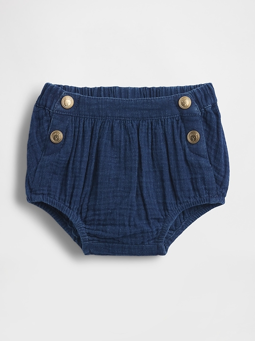 Image number 1 showing, Cotton Gauze Denim Sailor Bloomers