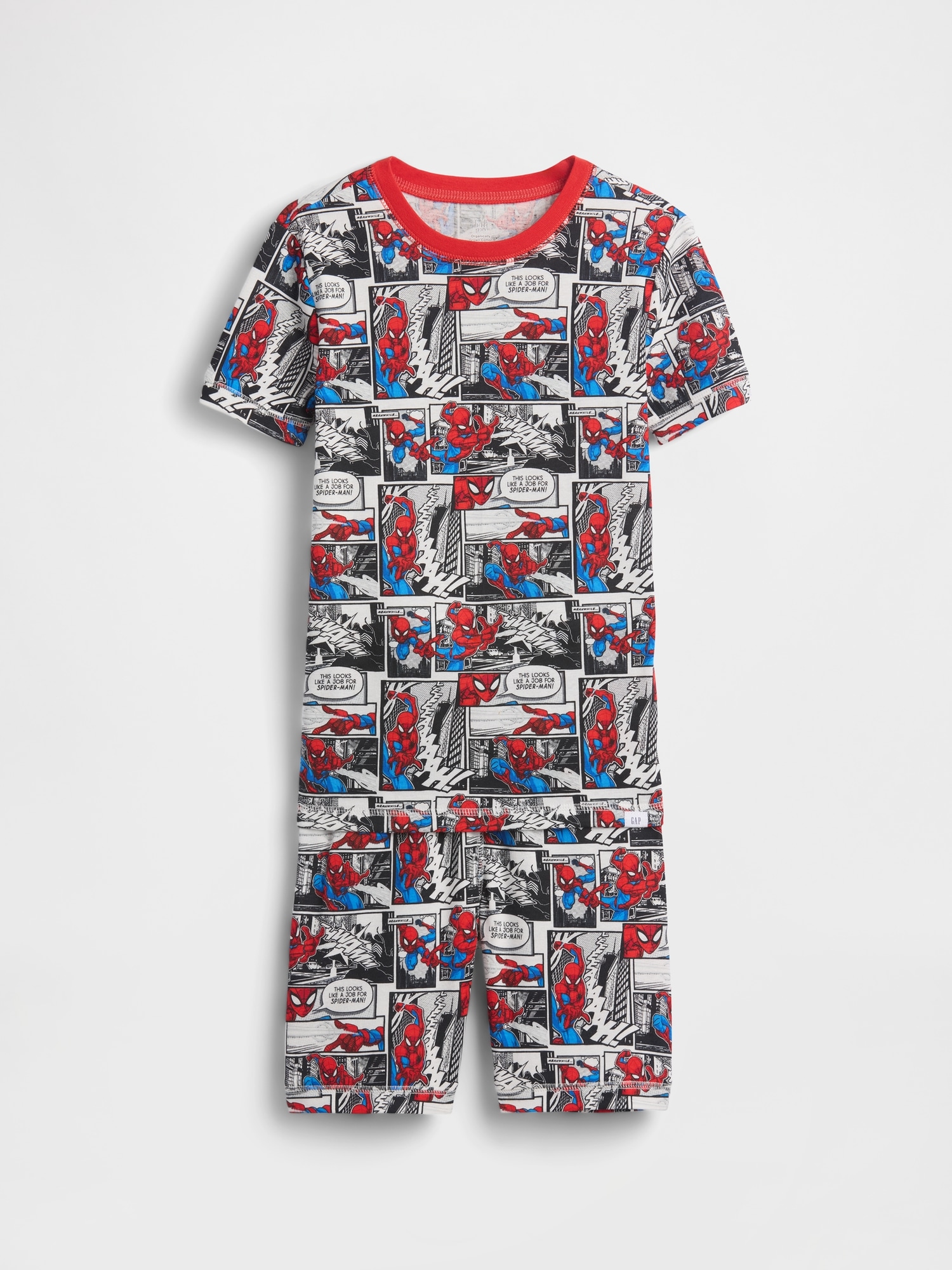 Kids Spider-Man Organic Brushed Cotton PJ Short Set