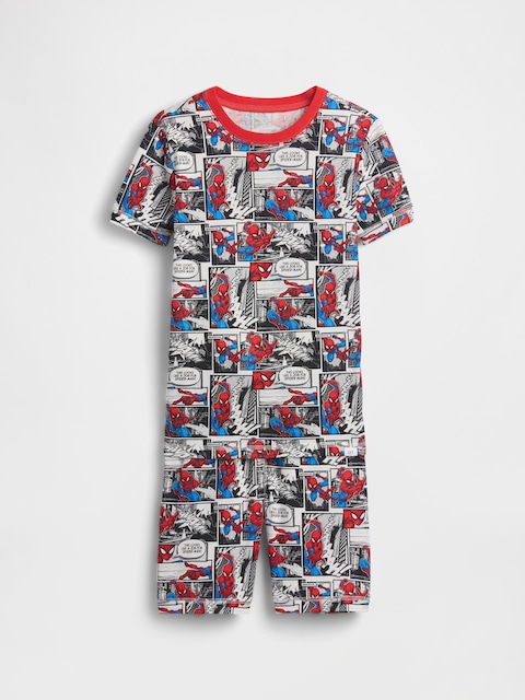 Kids Spider-Man Organic Brushed Cotton PJ Short Set