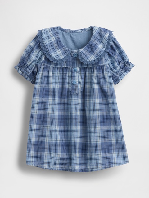 Baby Collared Plaid Dress