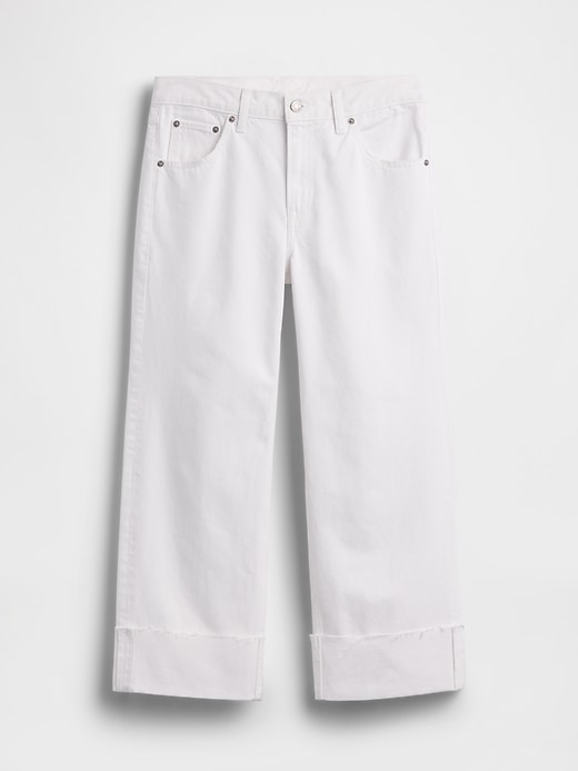 Image number 5 showing, Low Slung Relaxed Crop Jeans
