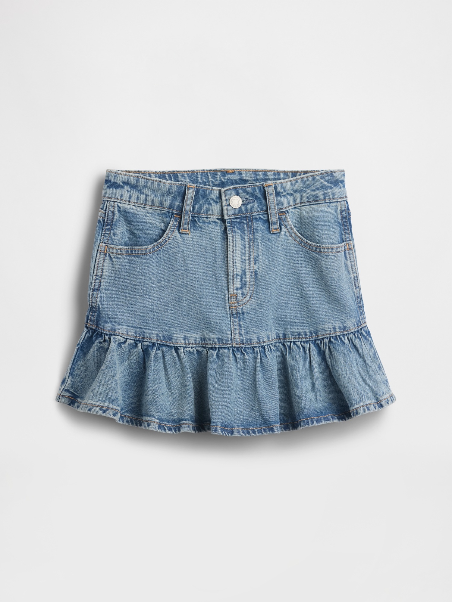 Gap Kids Denim Ruffle Skirt — фото 2