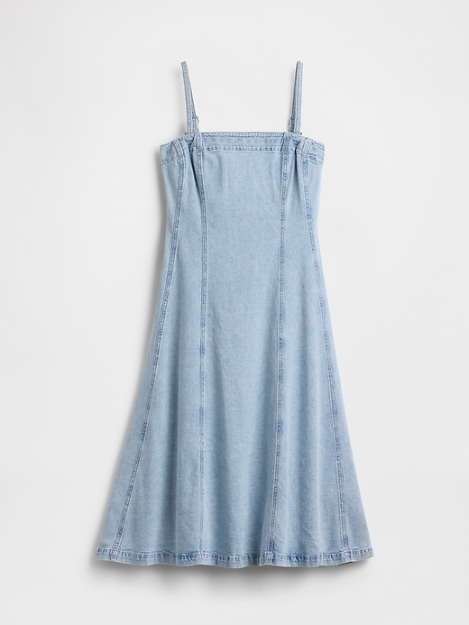 Image number 5 showing, Strapless Denim Midi Dress