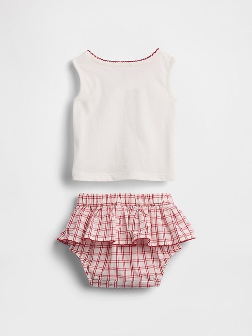 Image number 2 showing, Baby Brannan Bear Tank Top & Plaid Skort Set