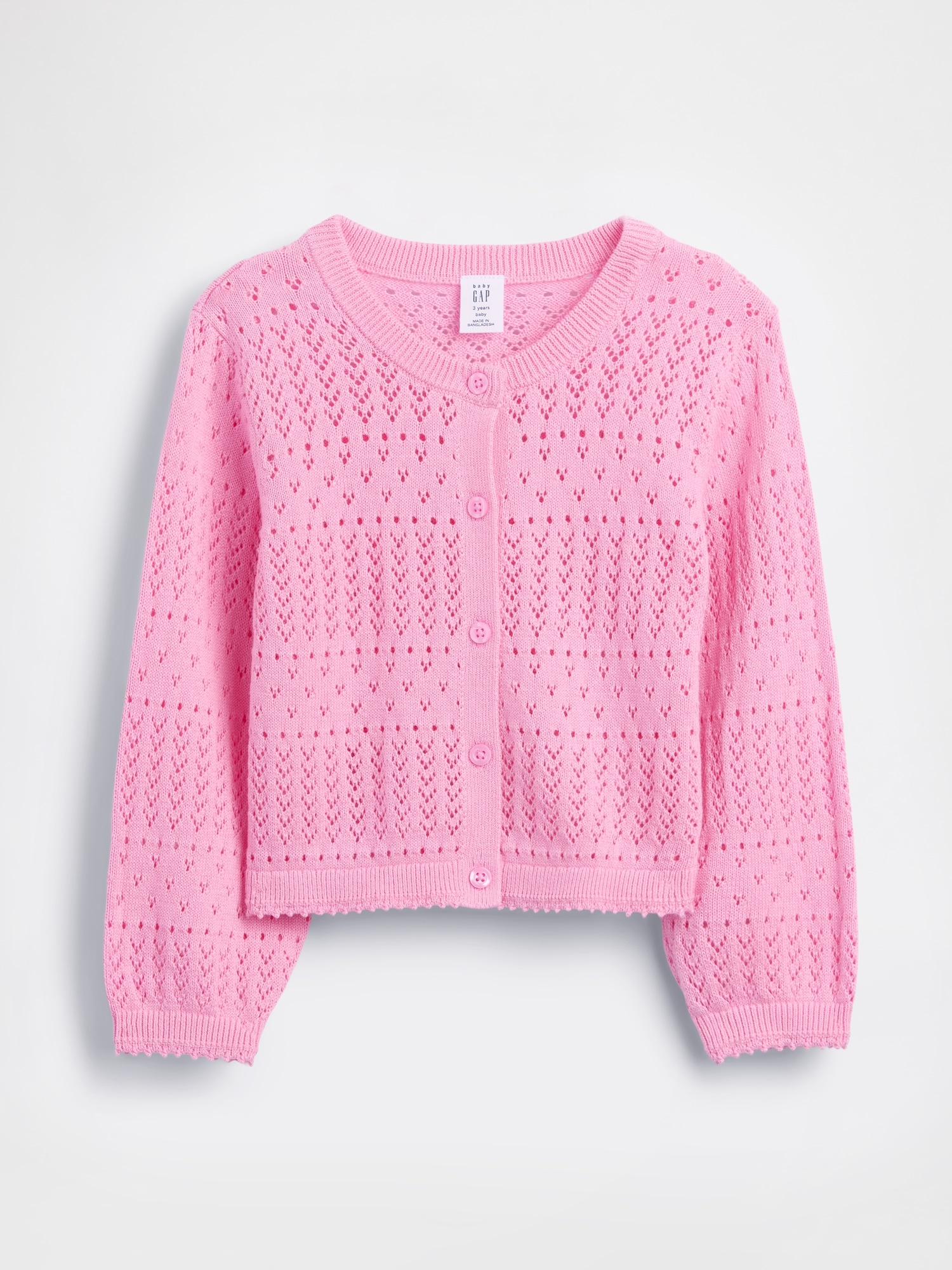 Baby & Toddler Pointelle Cardigan Sweater