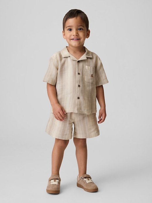 Image number 1 showing, Baby & Toddler Waffle Cabana Outfit Set