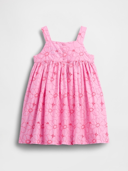 Image number 3 showing, Baby & Toddler Floral Eyelet Bow Dress