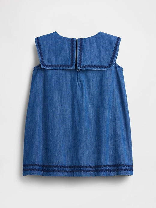 Image number 3 showing, Baby & Toddler Denim Sailor Dress