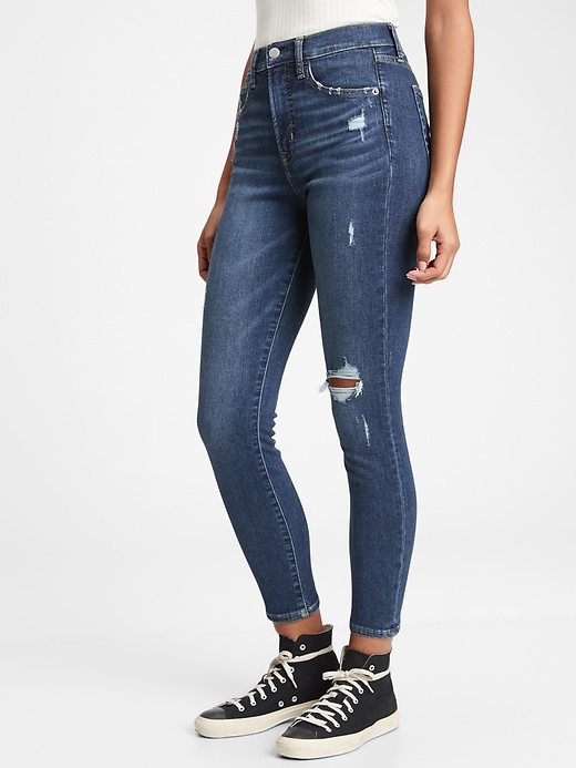 Image number 2 showing, High Rise True Skinny Jeans