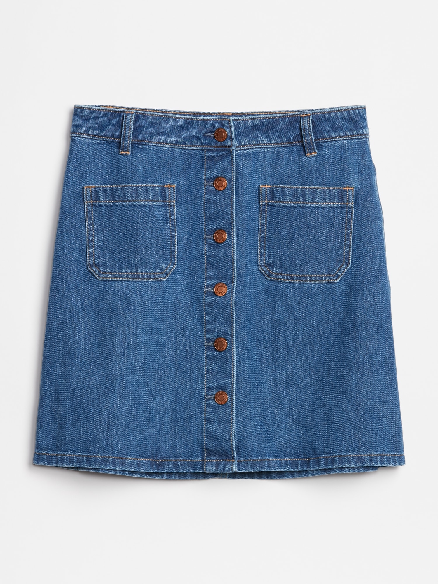 Женские юбки Gap Mariner Button-Front Denim Skirt