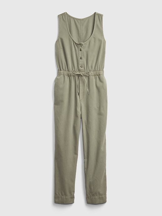 Image number 1 showing, Sleeveless Button-Front Jumpsuit
