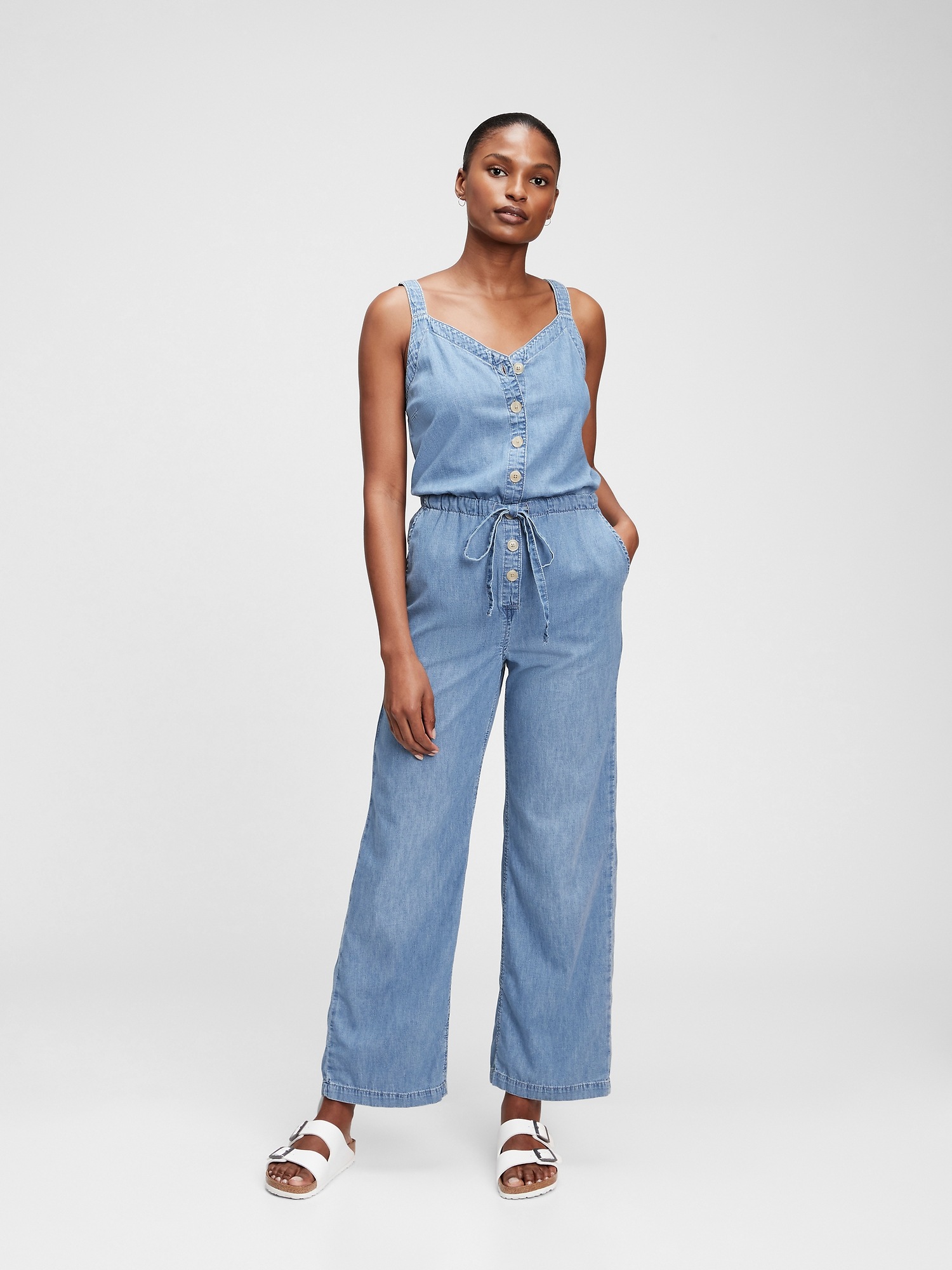 Gap V-Neck Cami Jumpsuit — фото 2