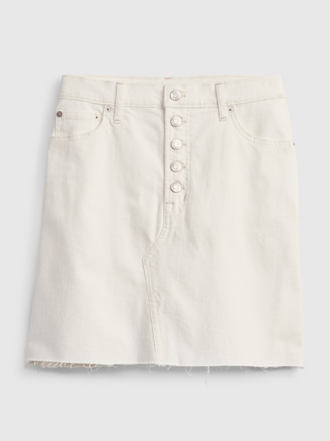 High Rise Denim Skirt
