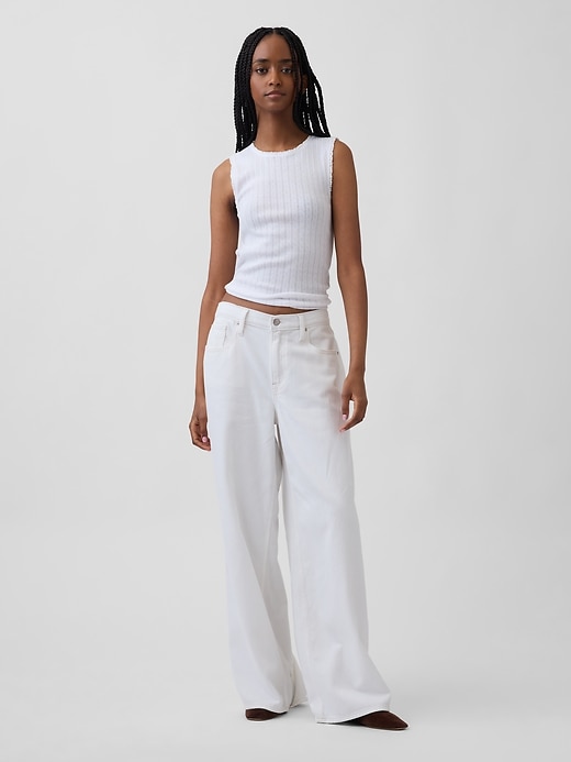 Image number 2 showing, Pointelle Shell Tank Top