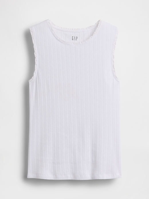 Image number 5 showing, Pointelle Shell Tank Top