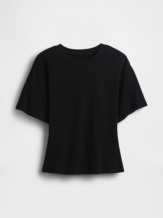 Image number 5 showing, Knit Fitted-Waist T-Shirt