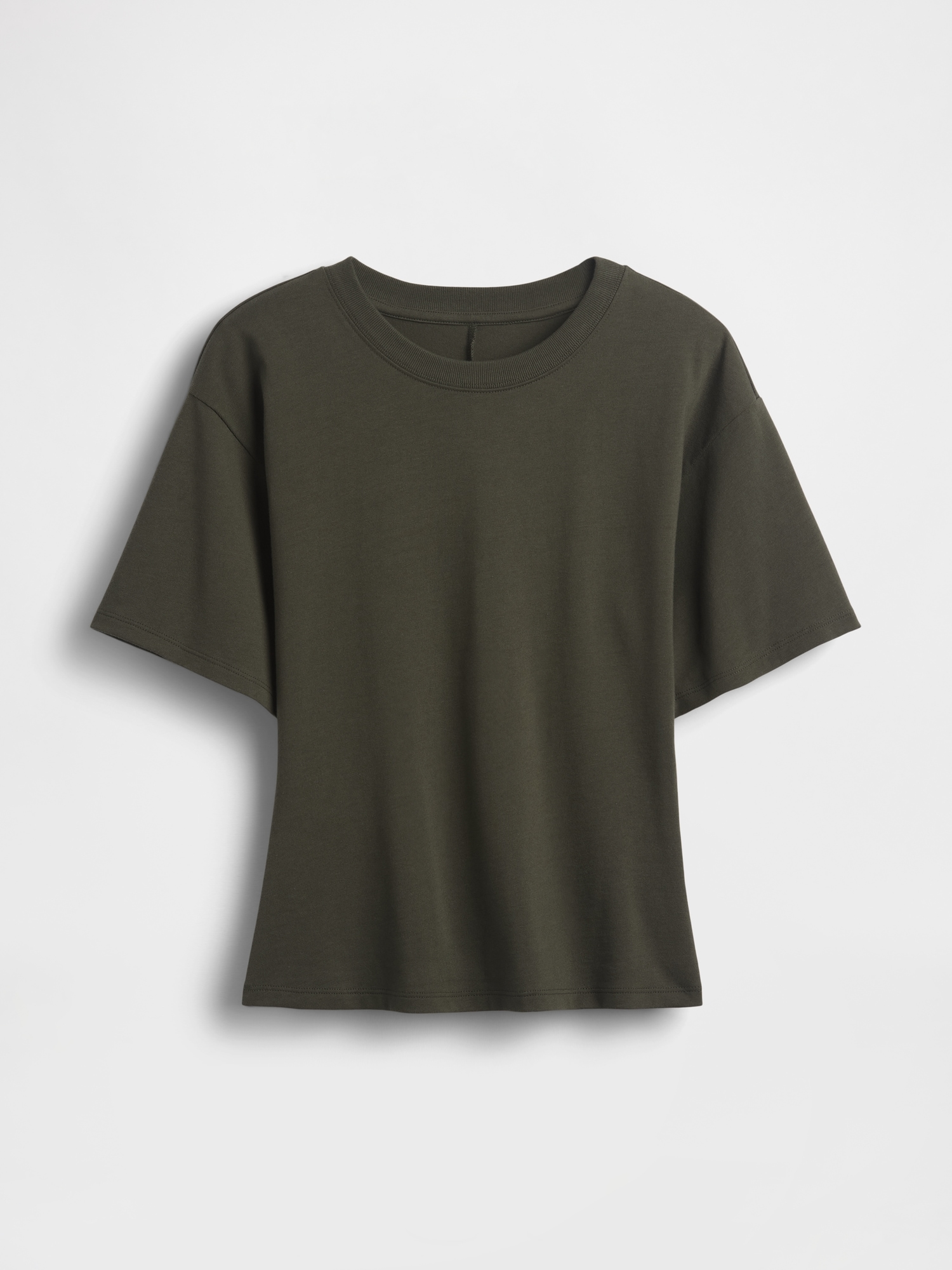 Knit Fitted-Waist T-Shirt