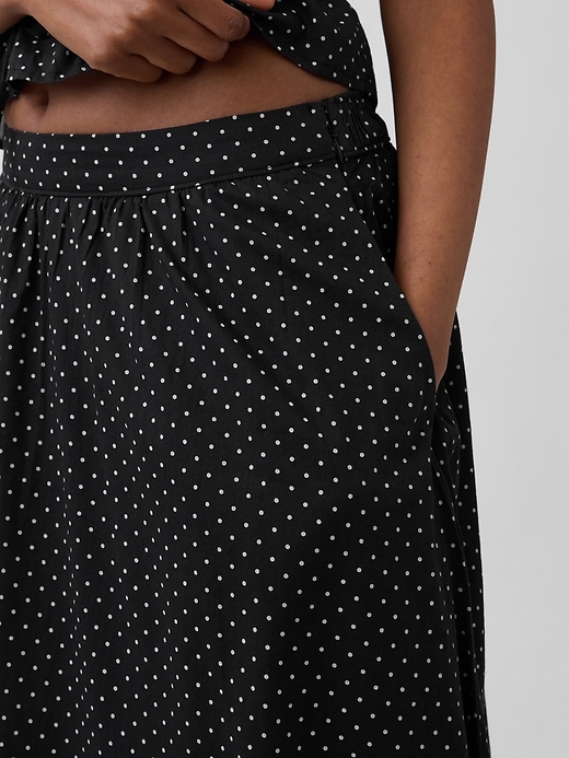 Image number 4 showing, Dotted Voile Maxi Skirt