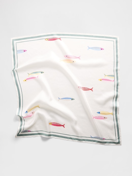 Image number 2 showing, Oversized Silk Bandana