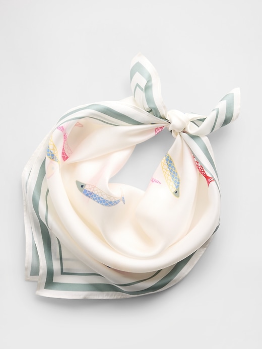 Image number 1 showing, Oversized Silk Bandana