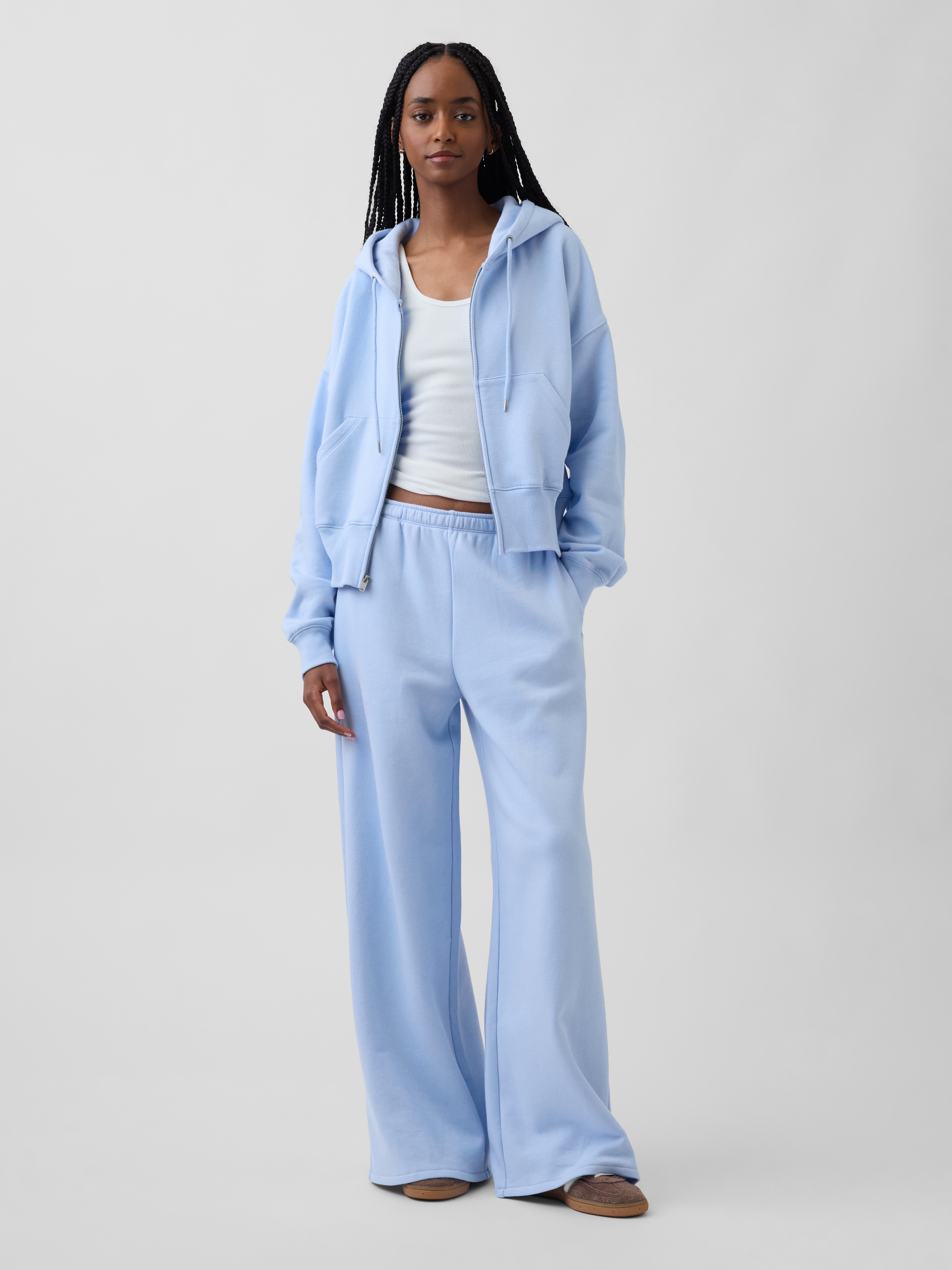 VintageSoft Baggy Wide-Leg Sweatpants