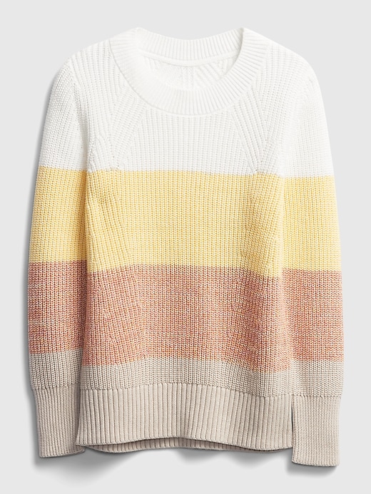 Image number 1 showing, Relaxed Ribbed Crewneck Sweater