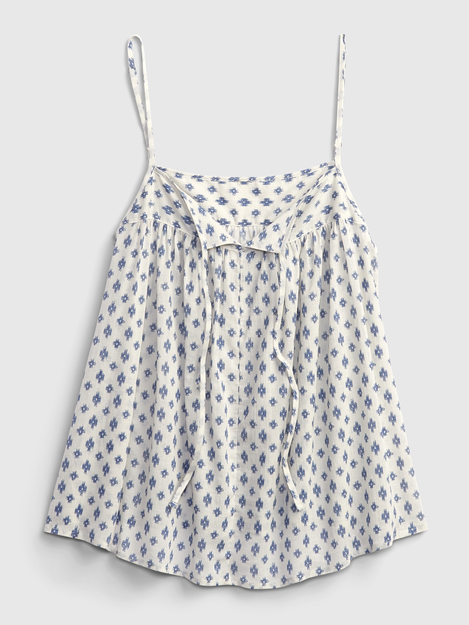 Print Tie-Front Cami