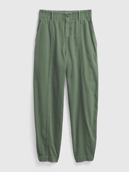 Image number 1 showing, High Rise Barrel Joggers