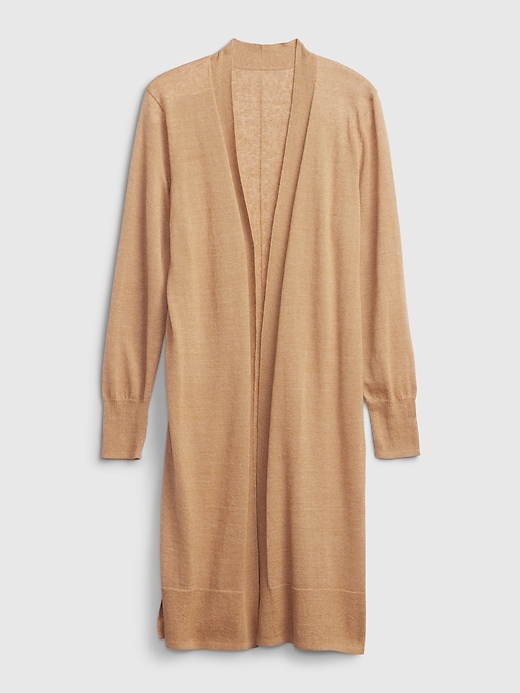 Image number 1 showing, Linen Blend Duster Cardigan