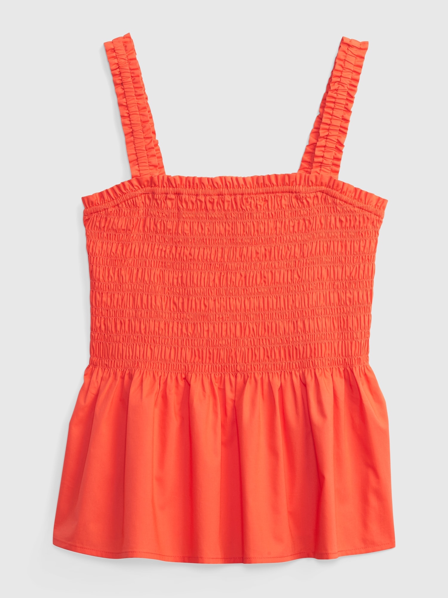 Smocked Peplum Tank Top