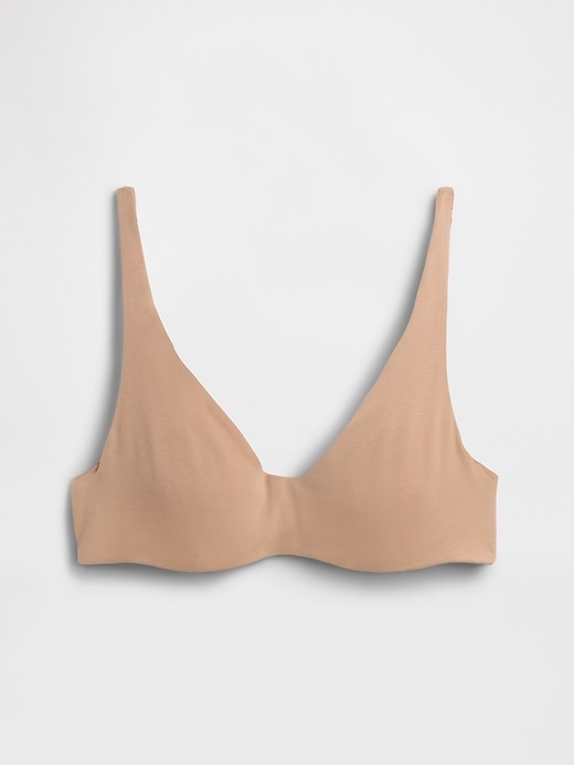 Image number 5 showing, Organic Stretch Cotton Unlined Bra