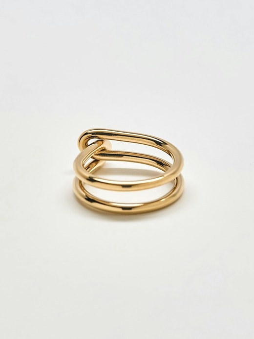 Image number 3 showing, Admiral Row Gold Double Knot Ring
