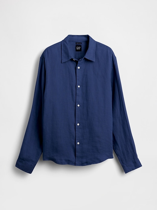 Image number 1 showing, 100% Linen Relaxed Shirt