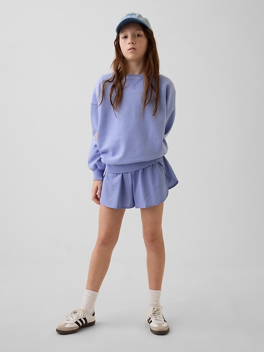 Image number 1 showing, Kids Quick-Dry Butterfly-Hem Run Shorts